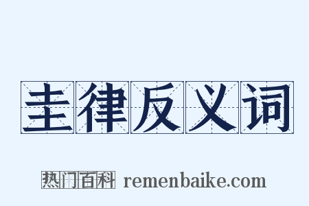 圭律反义词是什么意思的图片
